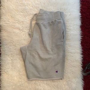 Gray Champions shorts size Large